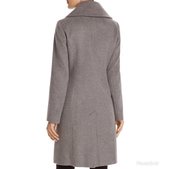 Cole Haan Signature Envelope Collar A-Line Coat - Picture 2 of 8